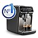 Philips 3300 Series Bean to Cup Coffee Machine - 5 Hot & Iced drinks, Classic Milk Frother & Cappuccino Maker, Quick-to-Clean, 40% Quieter, Ceramic Grinder, Fully Automatic Espresso machine EP3326/90