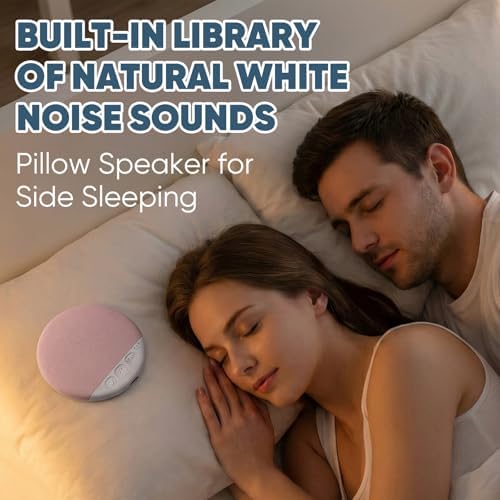 Bluetooth Pillow Speaker for Sleeping, Mini Portable Under Pillow Speaker with White Noise Timer Wireless Sleep Aid, Sleep Pillow Speaker with Bluetooth 6.0, for Bedtime Music — view 2