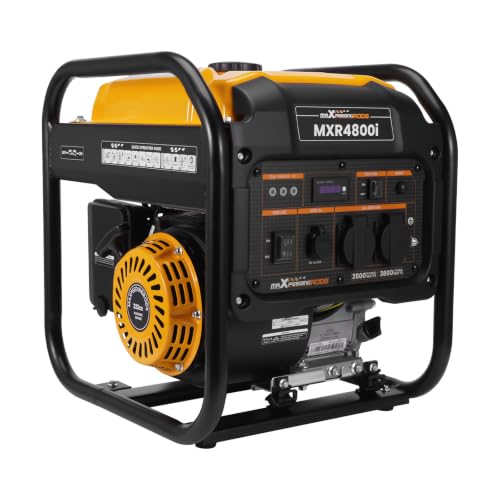 maXpeedingrods 3800W Inverter Stromgenerator Benzin mit Two 230V...