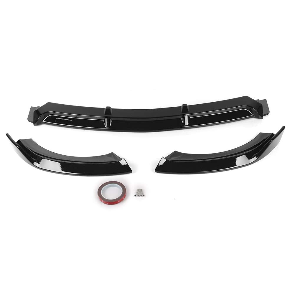 Auto Frontlippe Frontspoiler für Mercedes Benz W213 E-Class 2016-2019, Auto Frontspoilerlippe Splitter Frontschürze Lip Splitter Diffusor-Spoiler Body Kits