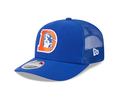 New Era Men's Royal Denver Broncos Main Trucker 9SEVENTY Stretch-Snap Hat