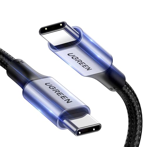 UGREEN Type C Cable 3M, 100W Laptop Compatible USB C Fast Charging Cable | 100W laptop&phones fast charging, high speed data transfer,Durable nylon braided usb c cable,Aluminum Alloy