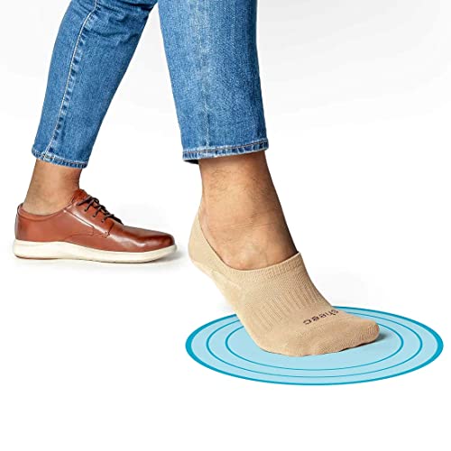 SHEEC Boys Non-Slip No Show Loafer Socks – Reinforced Seamless Toe, Soft Modal, Active SoleHugger – 6/8 Pairs,2 Styles(Y2-Y3)4