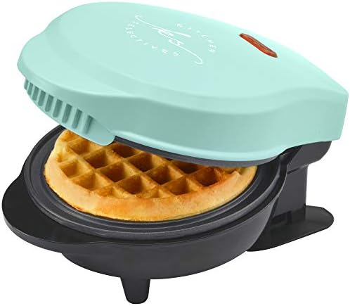 Kitchen Selectives Mint Green 4 Inch Round Mini Waffle Maker