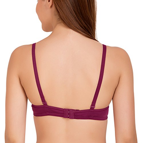 Image of Tweens - Medium Padded Cotton Rich Bra - Full Coverage, Seamless, Multiway Straps, Wirefree Everyday T-Shirt Bra (Pack of 2)