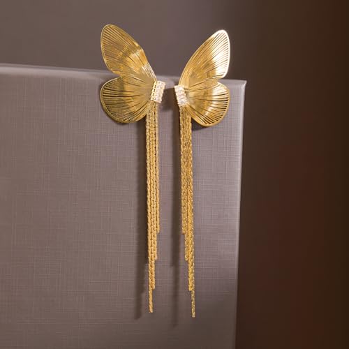 Image of Rubans Statement Drop & Dangle Earrings Stylish Trendy Jewellery Gift for Women & Girls