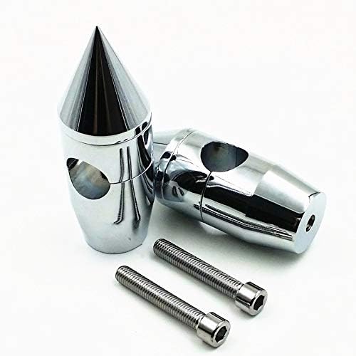 Chrome 1" 25mm Spike Bullet Front Motorcycle Handlebar Riser for Honda Kawasaki Suzuki Yamaha Harley Cruiser Chopper Custom Bobber VTX1300 750 600 Shadow