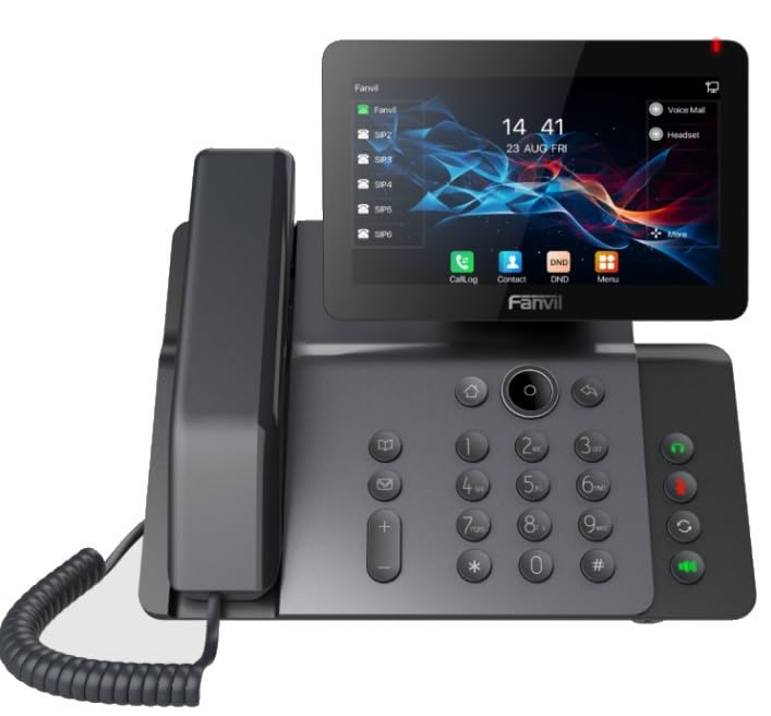 Fanvil V66 Prime Business Phone front view with 7-inch color display and keypad