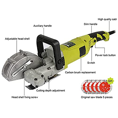 4000W Wall Chaser Cortador de Concreto Wall Grooving Máquina de Corte Chaser Elétrica Wall Chaser Má