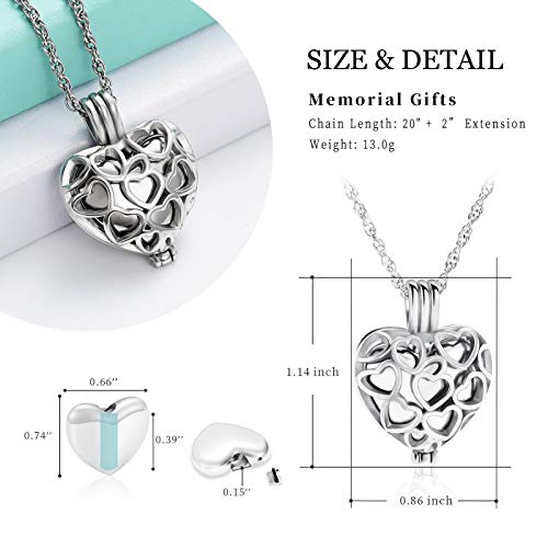 Shajwo SH-F1106-S Cremation Jewelry Heart Urn Necklaces thumb #1