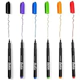Tackie Markers - Smudge Free, Wet Erase Pens for Dry Erase, Acrylic and Glass Boards | Fine Point 6-