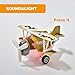 FUN LITTLE TOYS 4 Pieces Pull Back Airplane Vehicles Toys for Boys, 4.72