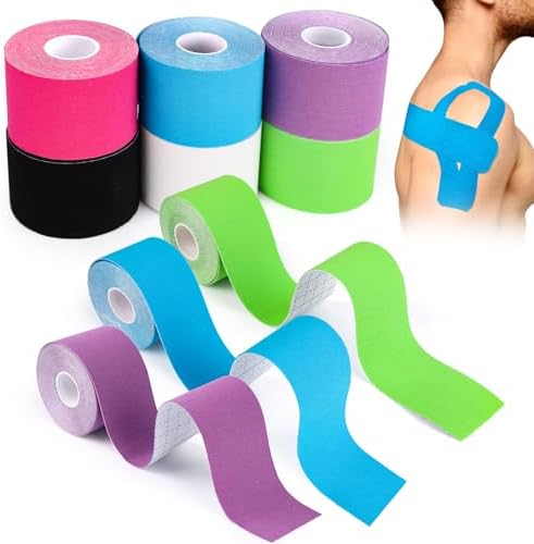 6 Rollos Cinta de Kinesiología Deportiva, Kinesiotapes, Cinta Kin...