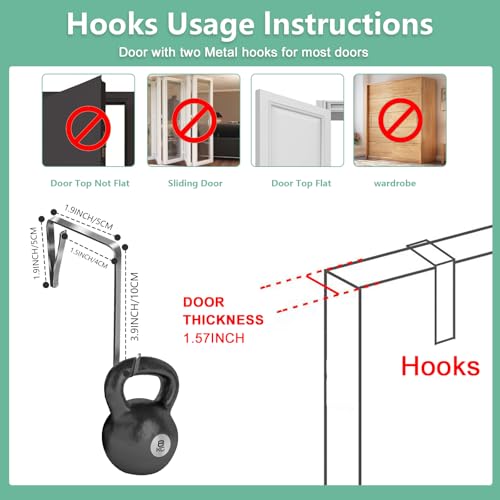 homyfort Organizador de arquivos semanal sobre a porta, pastas de arquivo suspensas, organizador de