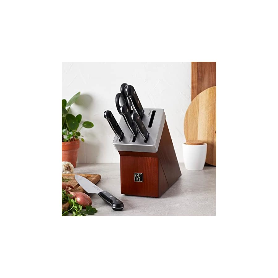 HENCKELS-Solution-Knife-Block-Set-7-pc-Brown HENCKELS Solution Knife Block Set, 7-pc, Brown