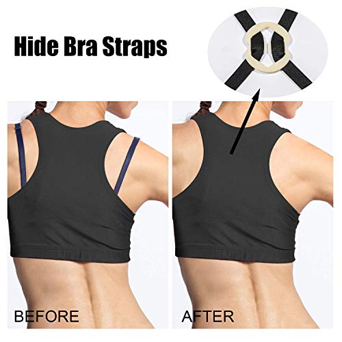 Bra Strap Clips, 12Pcs Bra Clips for Back, Anti-Slip Bra Straps Holder, Buckles Cleavage Control Clips for Bra3