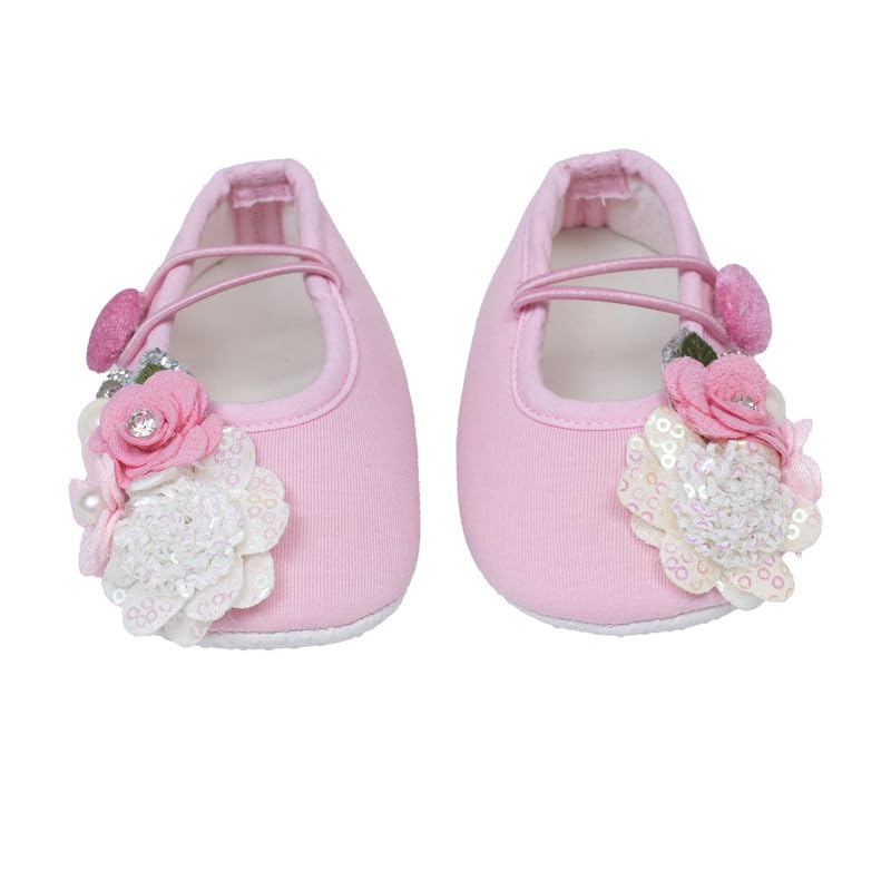devishi booties embellished with bunch of flowers - baby pink-picture-22