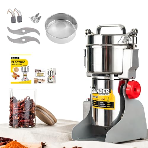 CGOLDENWALL 300g Molino de Cereales de Acero Inoxidable 1500W 28000RPM Alta Velocidad Molienda Superfina de 30s para...