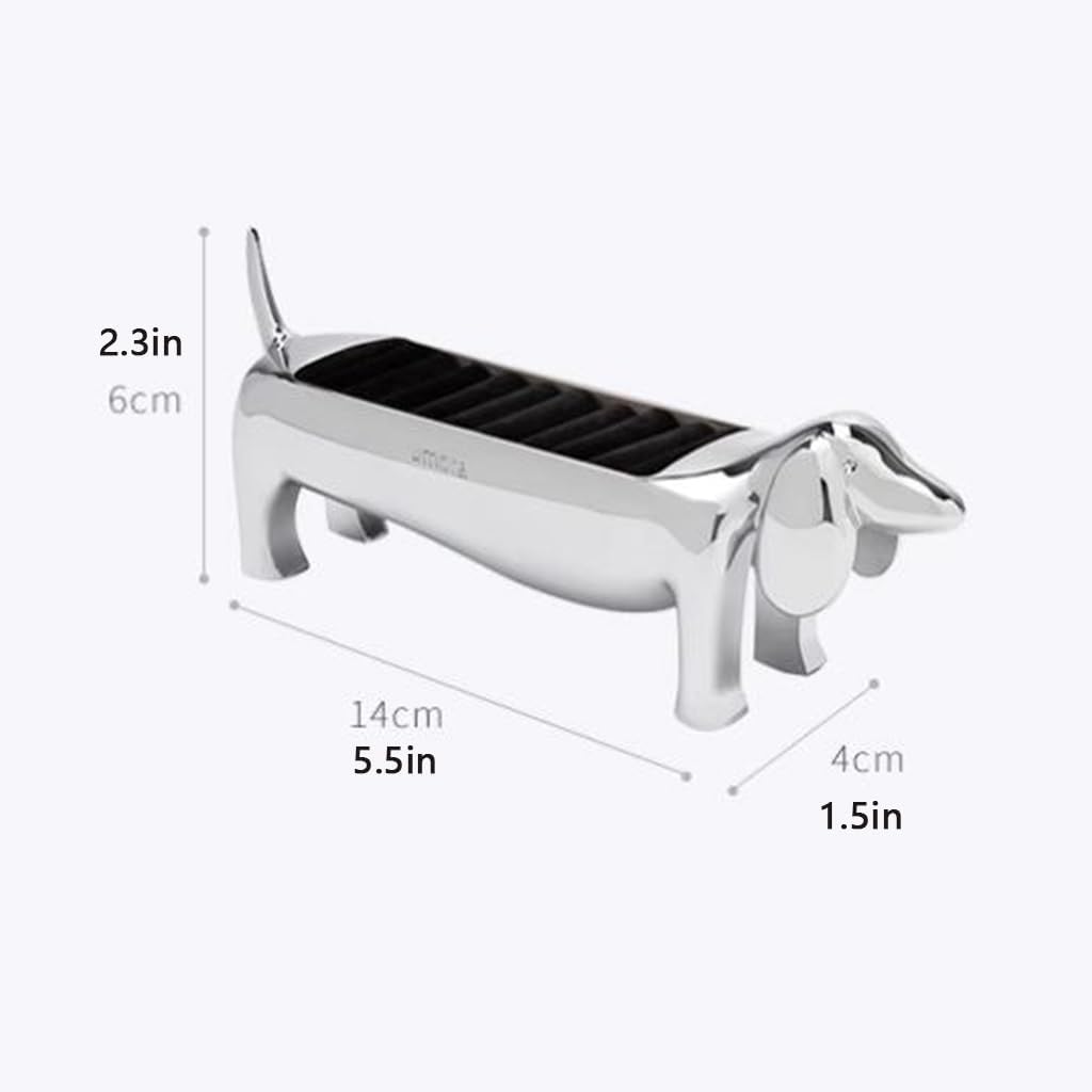 Jewelry Stand Metal Dog Jewelry Organizer Stand Ring Box Rings Holder Jewelry Displayer