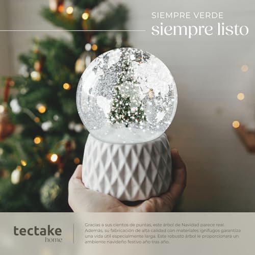 Miniatura 7 de Tectake Árbol De Navidad Artificial Con Soporte Metálico Tamaños - 180 Cm 705 Ramas Verde No. 402822