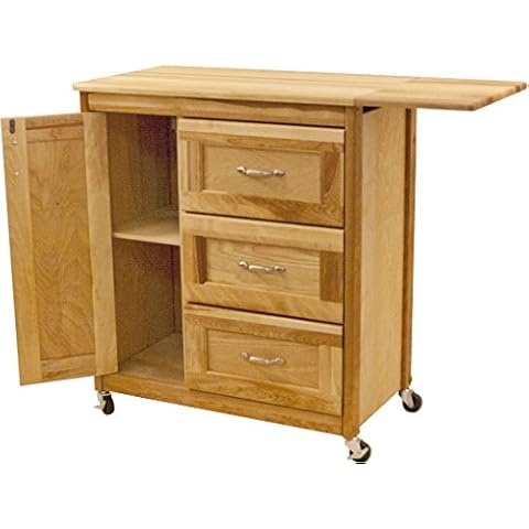 Catskill Craftsmen Drawer Cart with Side Drop Leaf Cover