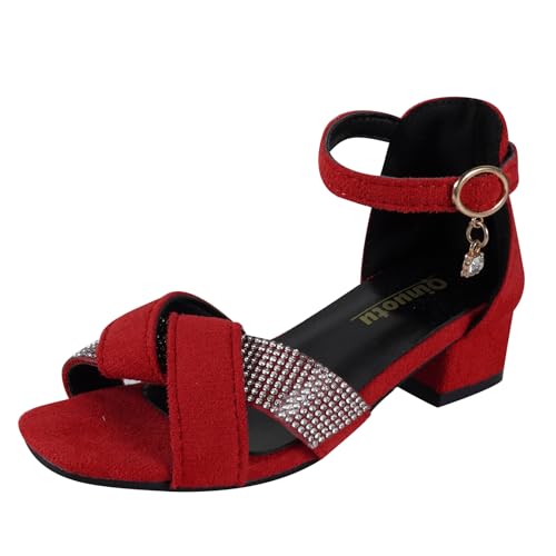 Girls Dress Shoes Toddler Kids Heels Sandals Bowtie Ankle Strap Summer Wedding Party Girl Shoes