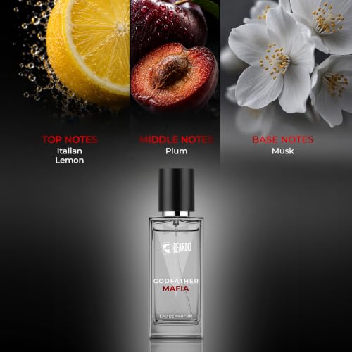 Image of BEARDO Godfather Mafia Eau De Parfum 50ml | Fruity, Amber, Woody Fragrance | Long Lasting Perfume for Men | Gift For Men | Strong EDP For Men | Gift For Husband | Gift For Boyfriend