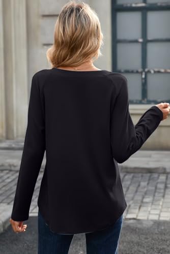 Dokotoo Women Tops Long Sleeve V Neck Shirts 2025 Fall Fashion Dressy Casual Business Tunic Blouses3