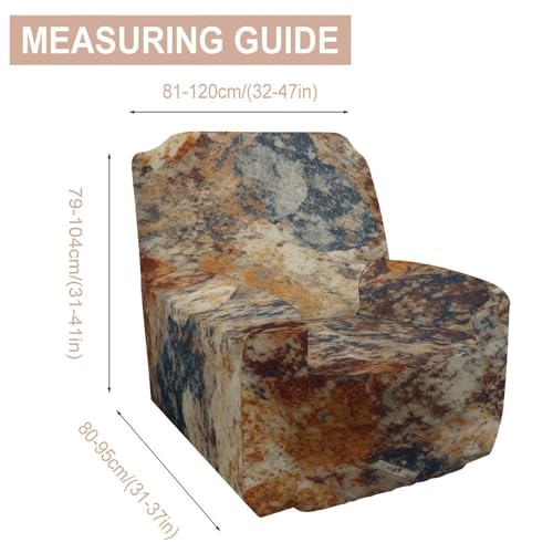 Housse de canapé simple imprimé granit en polyester matelassé protectrice