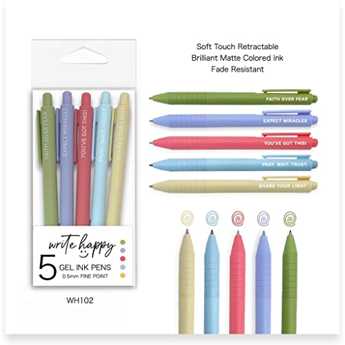 Set de 5 bolígrafos de gel Doodle Beads Write Happy miniatura 3