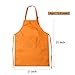 CHENGU 6 Pieces Kids Chef Hat Apron Set, Boys Girls Aprons for Kids Adjustable Aprons Kitchen Bib Aprons with 2 Pockets for Kitchen Cooking Baking Wear (Small, Color 4)