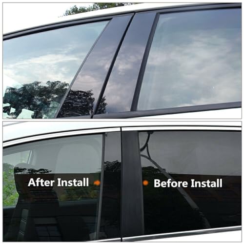 Cubierta cromada para postes Aveo Hatchback 2011-2015 adhesivo ventana 6