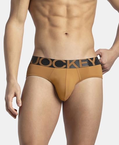 Image of Jockey IC27 Men's Tactel Microfiber Elastane Stretch Solid Brief with Moisture Move Treatment