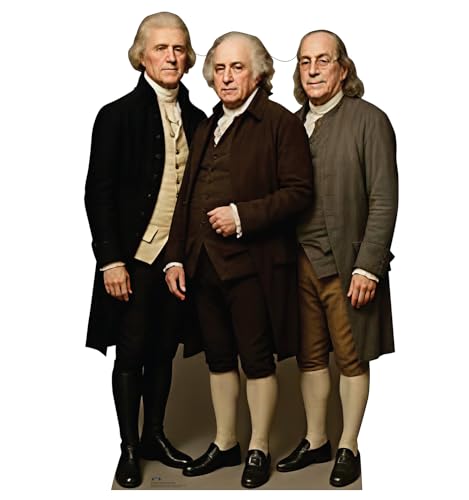 Cardboard People Signers of the Declaration of Independence (Thomas Jefferson, Benjamin Franklin,...