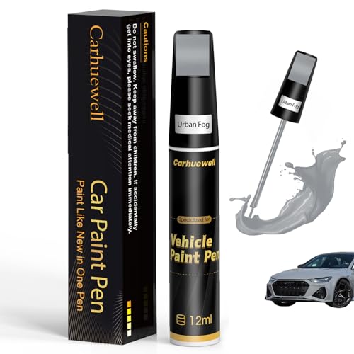Image of Gray Touch Up Paint for Cars, Auto Car Paint Touch Up Paint Pen for Deep Scratches, Car Scratch Repair Pen, Quick and Easy Solution to Repair Minor Automotive Scratches (Urban Fog)