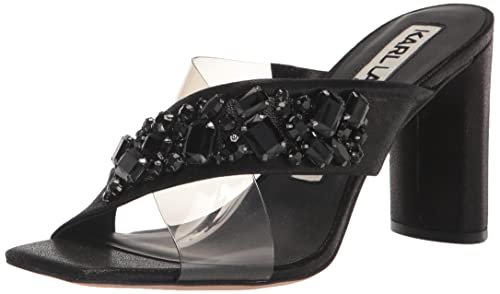 Karl Lagerfeld Paris Women's Rosina Crisscross Heeled Sandal