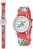 Uhrenmaterial: Die Cartoon-Uhr der Kinder ist aus umweltfreundlichen Materialien, wasserdicht, sicher und langlebig.