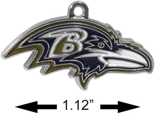 NFL Siskiyou Sports Fan Shop Baltimore Ravens Chain Necklace with Small Charm 22 inch Team Color - Image 4