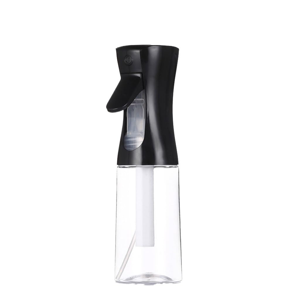 Udhsnjzg 200Ml Black Clear Spray Bottles 200/300Ml Hairdressing Spray Bottles Refillable Plastic Sprayer High Continuous Pressure Water Bottle(200Ml Black Clear)
