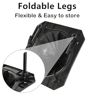 VINGLI Solar Pool Heater, Domed and Foldable Solar Powered Hot Water Heater for Above Ground and Inground Pools, Black