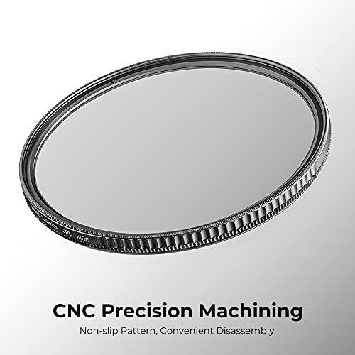 K&F Concept 82mm Circular Polarizers Filter Polarizing Filter 28 Multi-Layer Coated Super Slim High Definition CPL Lens Filter (Nano-X Series)