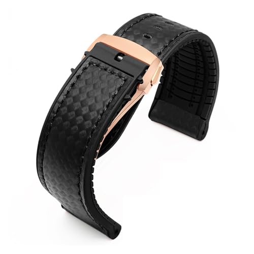 [ISIATUGQ] IK V[}X^[ Xs[h}X^[ 007 eB\ 1853 rA hXgbv 20 22mm U[ANZT[Ή VRuXbg voh(Black-rose gold Z,21mm)