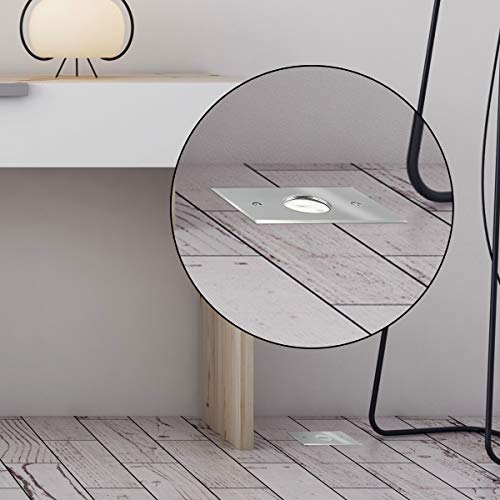 Enerlites Screw Cap Cover Floor Box Kit, 5” X 2.87” 1-Gang, 20A Tamper-Weather Resistant Receptacle Single Outlet, Watertight Gasket, Corrosive Resistant, Ul Listed, 975547-Ss, Stainless Steel (705547-Ss) #TOP6