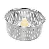 GLEAVI Mop Replacement Heads Cedar Rotating Mop Bucket Design Sturdy Stainless Steel Cleaning Basket Drainage