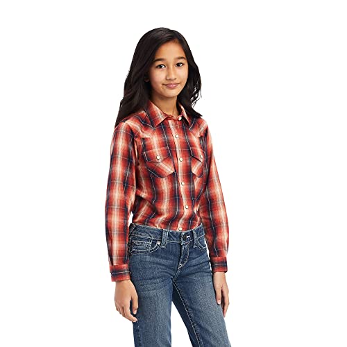 Ariat Girls' Real Shirt, Citrus Grove Plaid, XX-Large