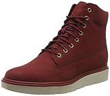 Timberland Kenniston 6 Inch, Botas Chukka Mujer, Rojo Dark Red Nubuck, 41.5 EU
