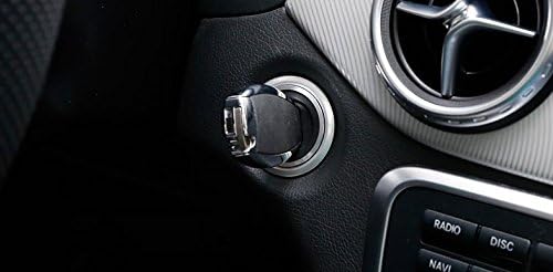Eppar® New Start Button Cover for Mercedes Benz CLA Class C117 2013-2016 CLA180 CLA200 CLA220 CLA250 (Red-B)