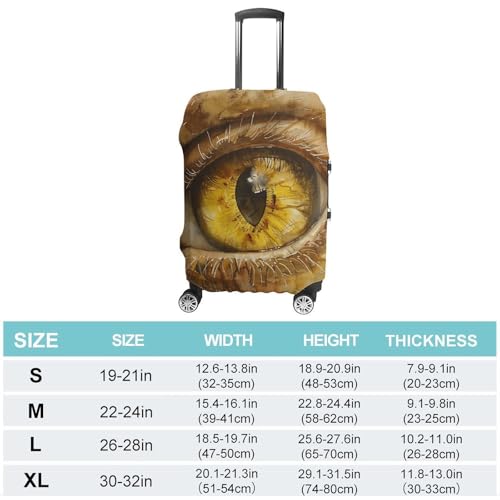 Travel Luggage Cover Elastic Suitcase Protector Anti-Scratch Washable Draw An Eye Luggage Sleeve Tsa Approved Carry on Covers Baggage Cover Fits 18-32 Inch Luggages2