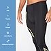 2XU Men's Light Speed Compression Tights - Lightweight & Flexible Support for Improved Running Performance - Black/Gold Reflective - Size X-Large