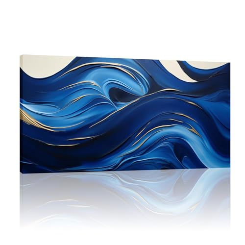 Peinture sur toile premium avec cadre en bois 30x60 cm
